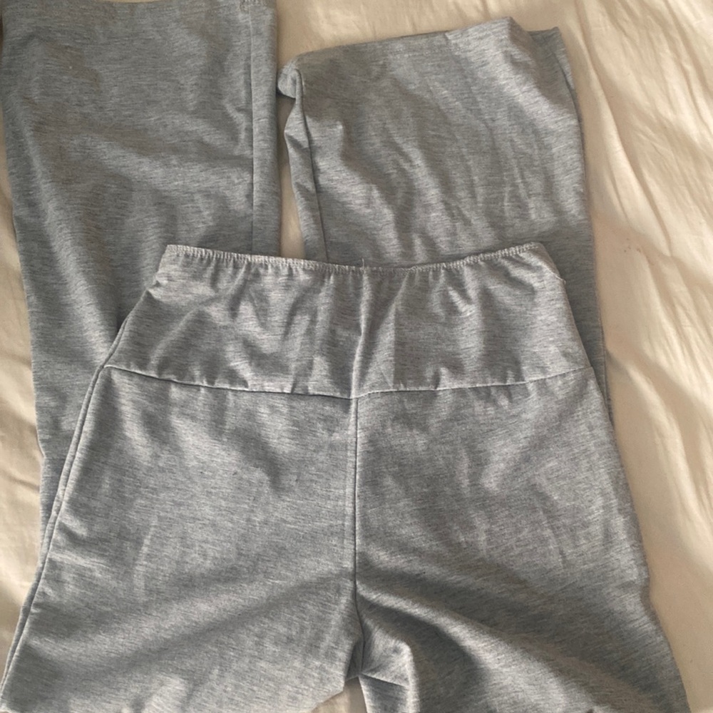 grey flared leggings size s